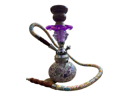 Mosaic Hookah 1 Hose Purple