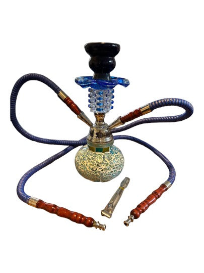 Hookah 2 Hose Customize Mosiac Blue